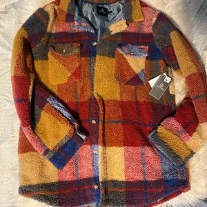 Womens Volcom plaid jacket
